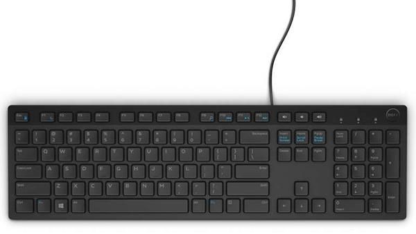 Keyboard : US-Euro (Qwerty) Dell KB216 Quietkey USB, black