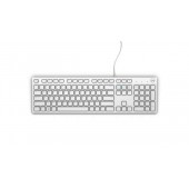 Keyboard : US-Euro (Qwerty) Dell KB216 Quietkey USB, White